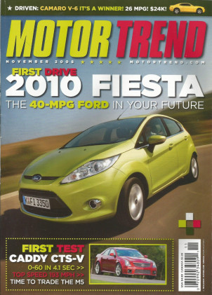 MOTOR TREND 2008 NOV - ALFA MITO, TRUCK-VAN GUIDE, CTS-V, CHALLENGER SRT8